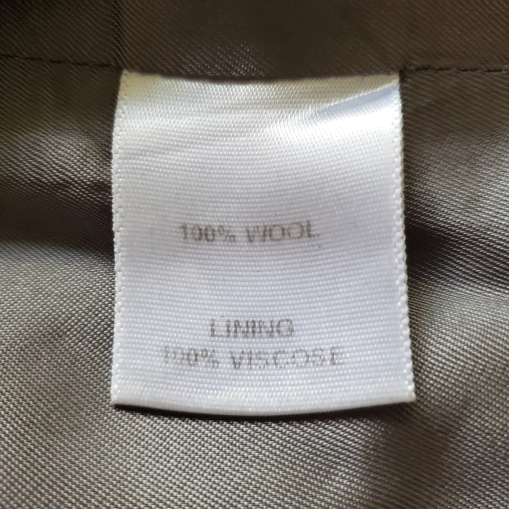 Herringbone Sydney Merino Wool Skirt Size 8 Gray Pin‎ Stripe Made in Italy